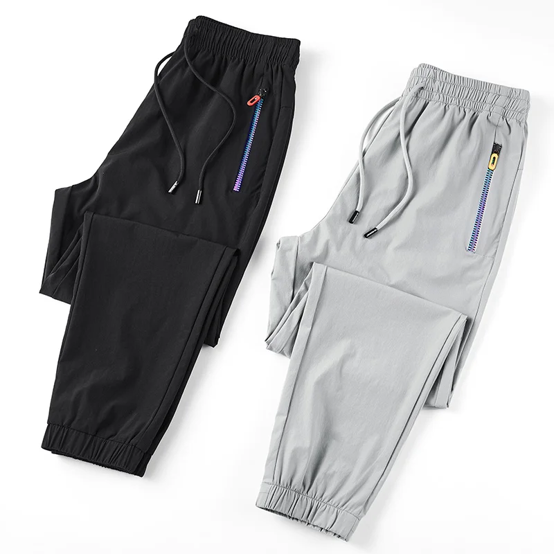 

New Men's Casual Pants Men's Spring Slim Straight Tube Micro Elastic Pants Men's Simple Solid Color Pants Men's Clothing 2022