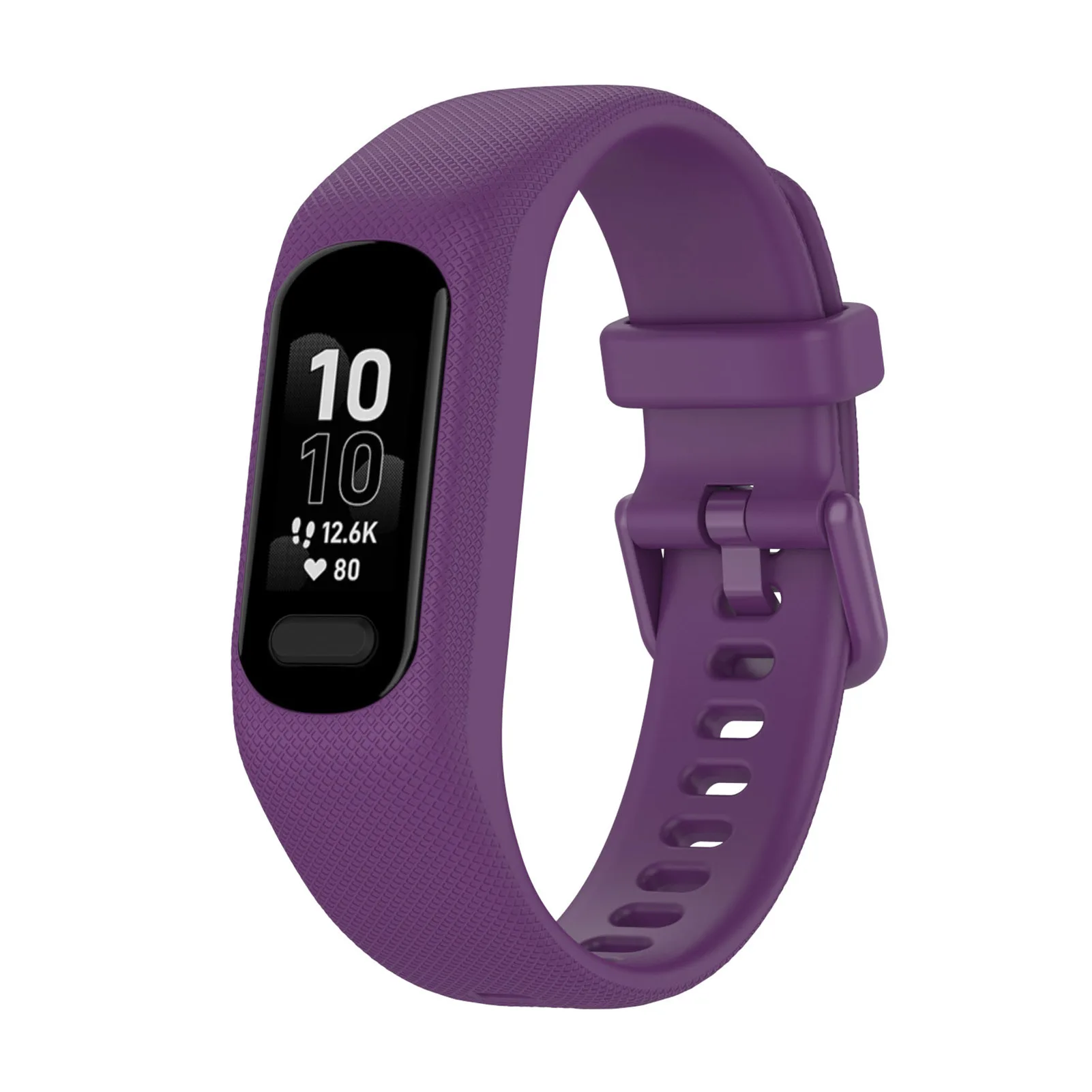 

For Garmin Smart 5 Watch Band Silicone Smart Watch Band Outdoor Sports Generous Style Lightweight Shockproof Textured Strap