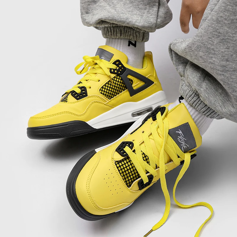 

Четыре сезона, модная водонепроницаемая Спортивная обувь на толстой подошве для студентов, мужские кроссовки, обувь с вулканизированной подошвой и воздушной подушкой для бега