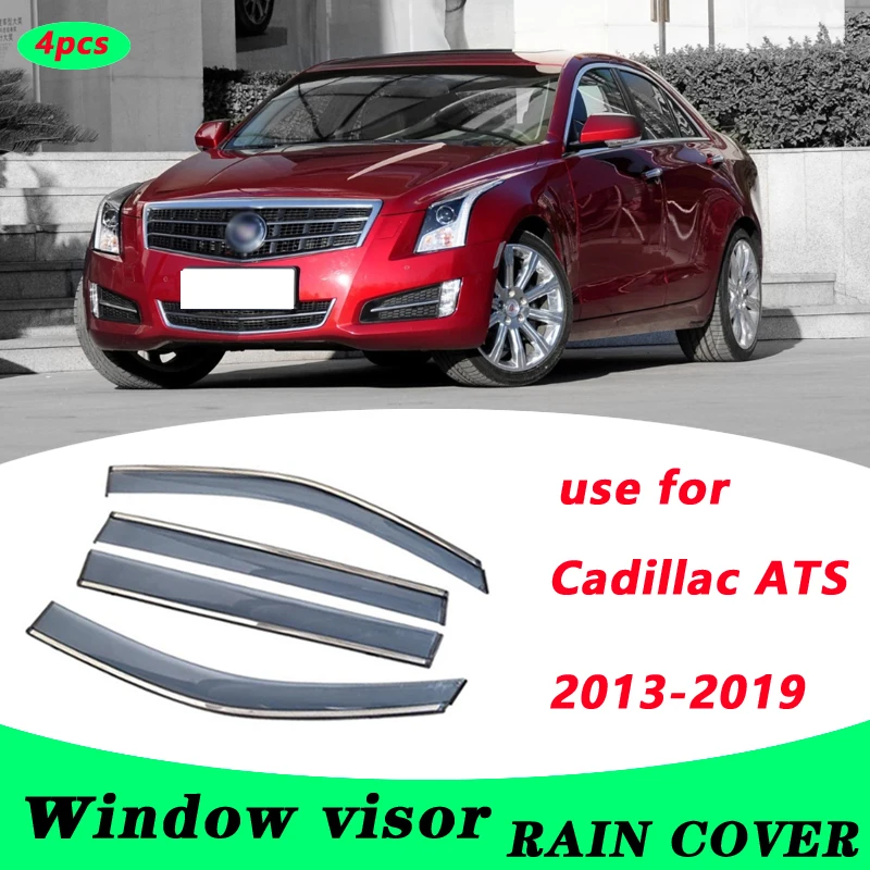 

Для Cadillac ATS 2013-2019 ATS Пластиковый оконный козырек вентиляционные оттенки Защита от солнца дождя 4 шт./компл.