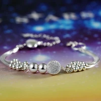 multi ring transfer bead multi line bracelet