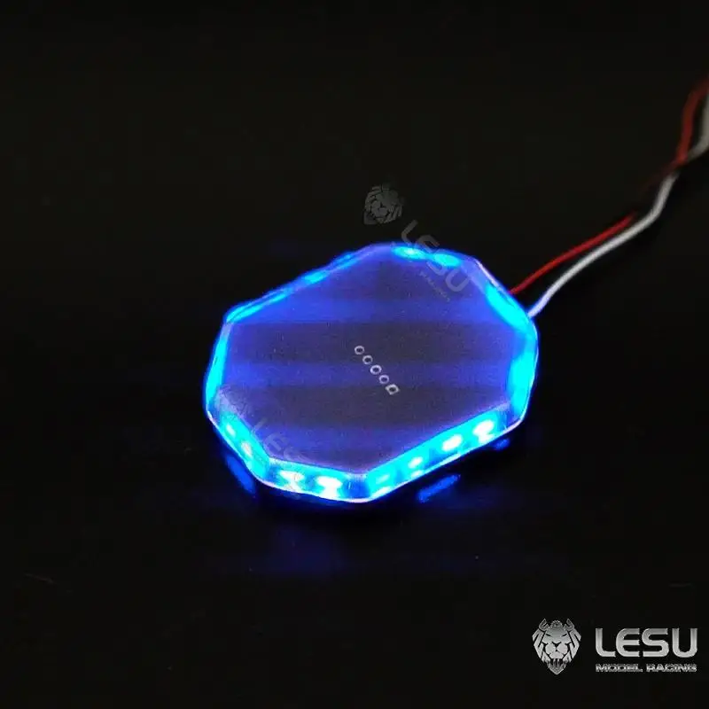 LESU 1/14 Tamiya LED красный синий и желтый переменный режим сигнальный потолочный