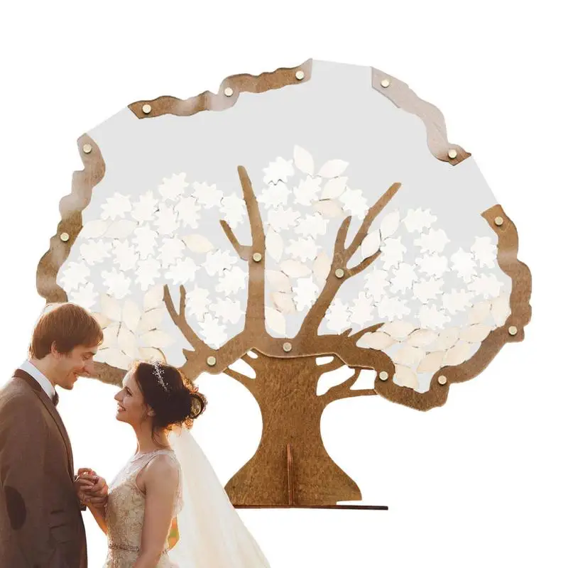 

Wedding Guest Book Durable Wooden Drop Frame Guest Book Home Decor Tabletop Guestbook Keepsake Ornament For Wedding Reception