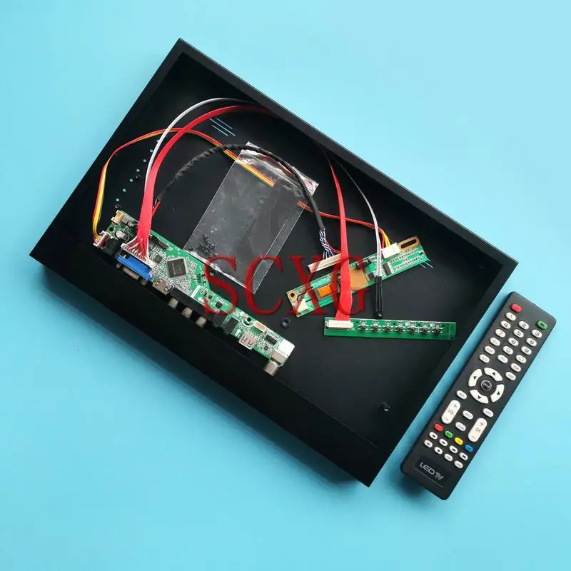 

Metal Case+TV Analog Controller Board Fit HT141WX1 HT141WXB VGA AV USB HDMI-Compatible 30 Pin LVDS 1CCFL 14.1" DIY Kit 1280*800