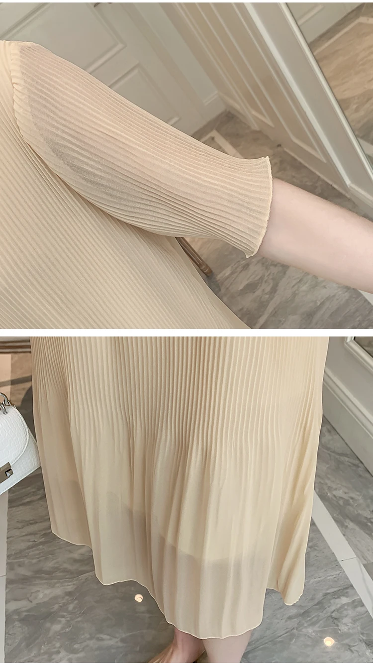 Летнее Модное шифоновое платье для беременных женщин 2022 с коротким рукавом и