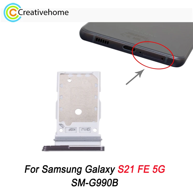 

Original SIM Card Tray + SIM Card Tray for Samsung Galaxy S21 FE 5G SM-G990B