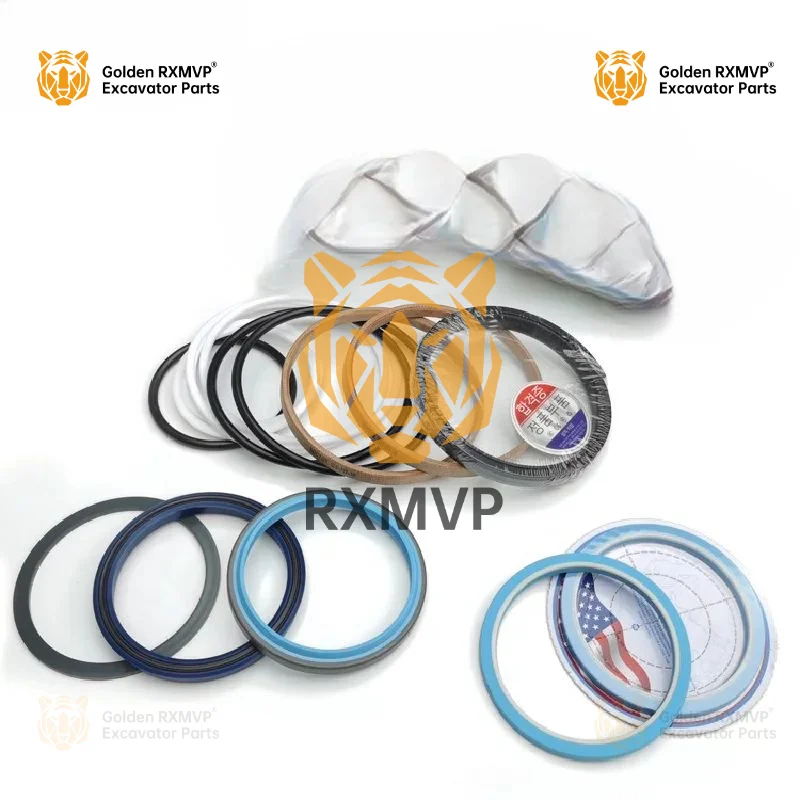 Комплект уплотнений для ремонта рычага стрелы экскаватора ковша