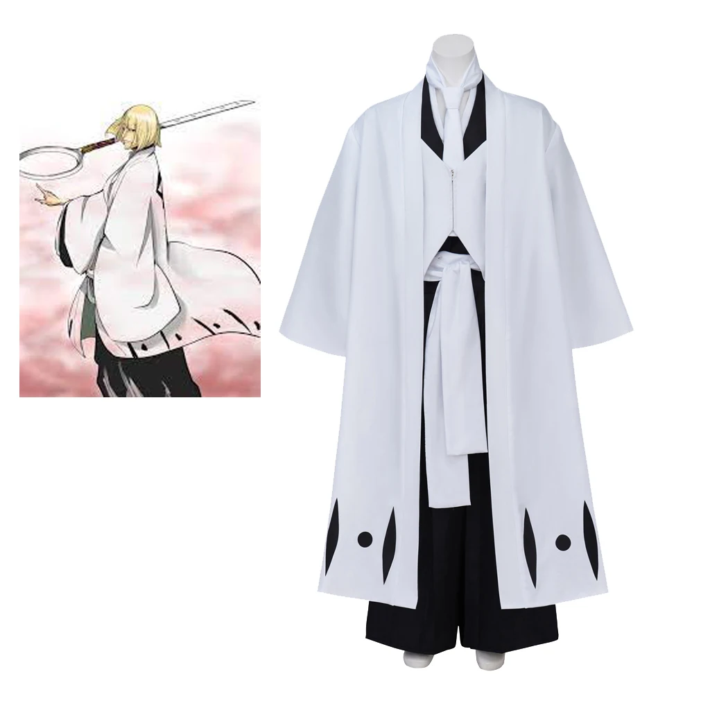 

Костюм для косплея хирако шаньцзи из фильма «отбеливающая история крови на тысячи лет», белый кимоно, наряды, комплект униформы хирако шаньцзи