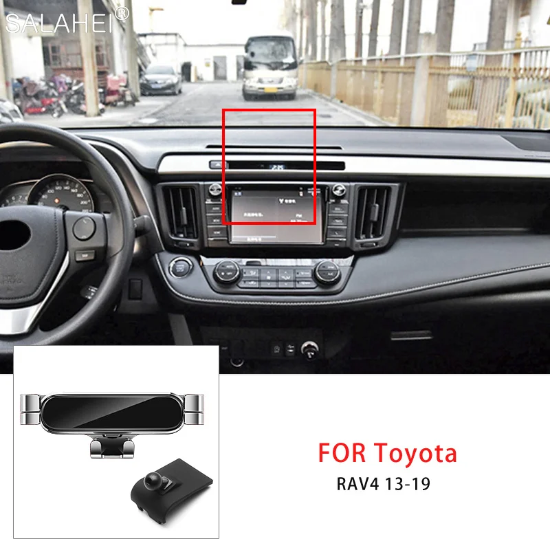 

Gravity Car Mobile Phone Holder GPS Support For Toyota RAV4 XA40 2013 2014 2015 2016 2017 2018 For Iphone Samsung Huawei Xiaomi