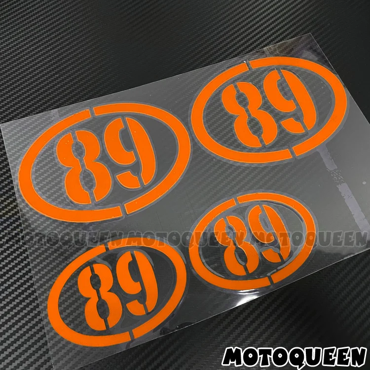 

4X пользовательские Cafe Racer цифровой номер винтажные наклейки для мотоциклов светоотражающие овальные боковые крышки топливного бака ветровые наклейки для мотоцикла