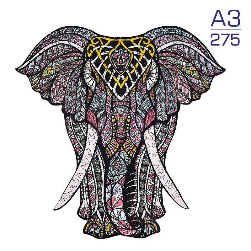 

Пазлы деревянные в виде слона для детей и взрослых, креативные животные, рыба, деревянные головоломки, деревянные головоломки для взрослых, ...