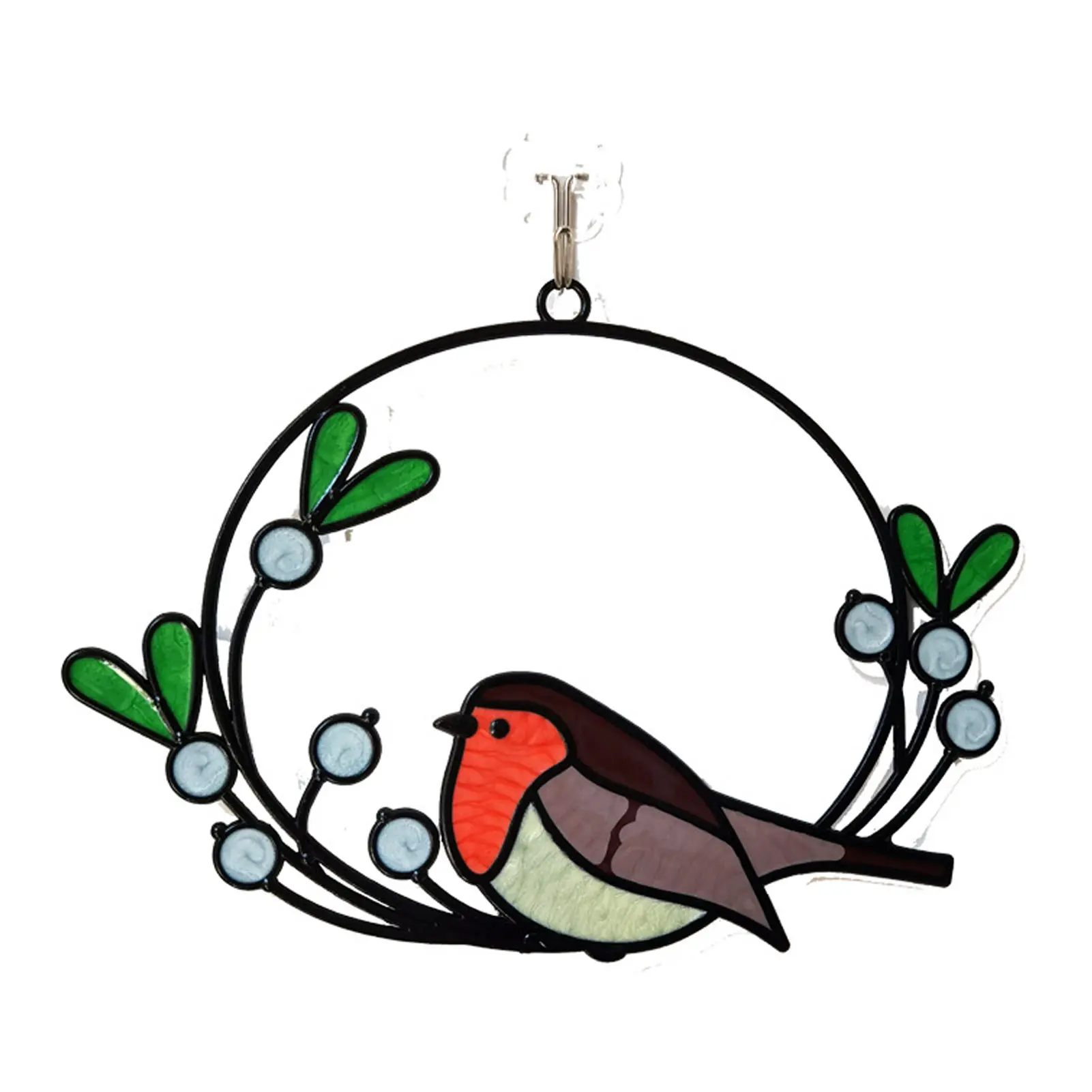 

Spring Season Bird Window Panel Home Decor Garden Yard Decoration