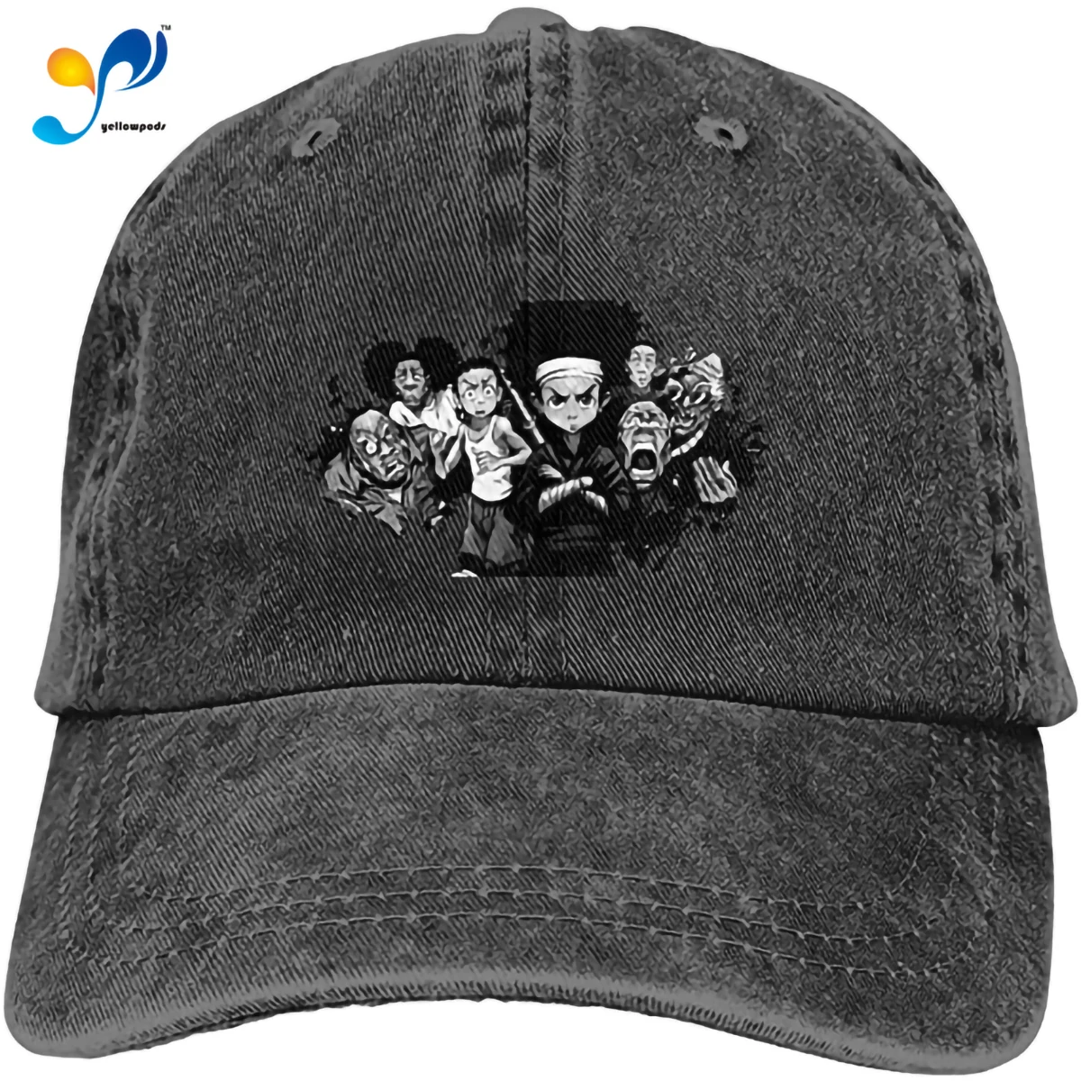 

Hats For Women JamesMMika The Boondocks Baseball Cap Cowboys Adjustable Unisex Hip Hop Snapback Hats Black