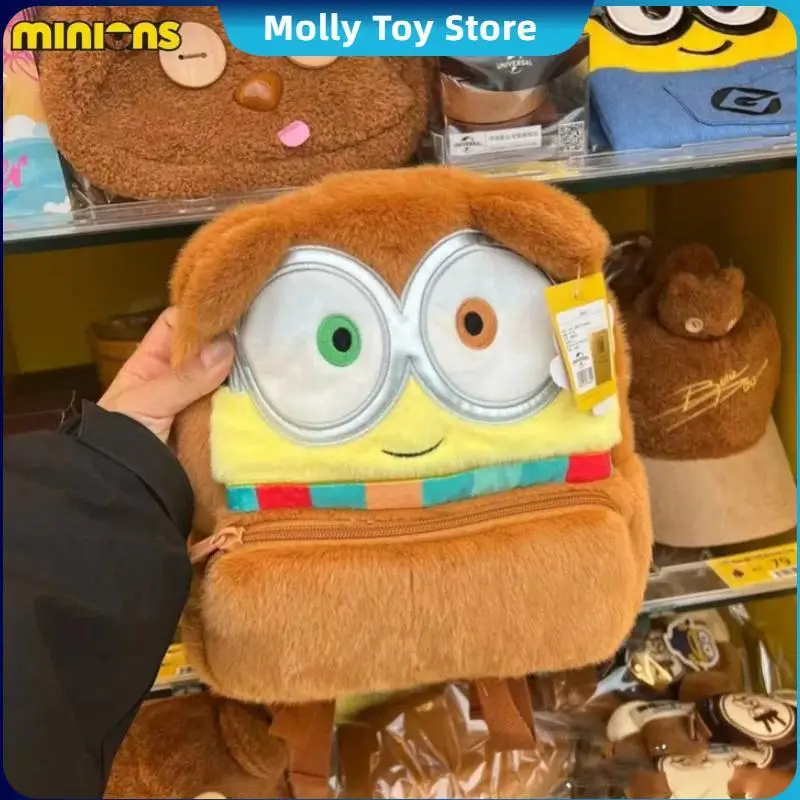 Высококачественный новый плюшевый рюкзак с мультяшными миньонами из аниме