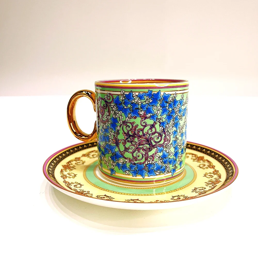 Винтажная кружка кофе блюдце молока конфета набор для послеобеденного чая чашка