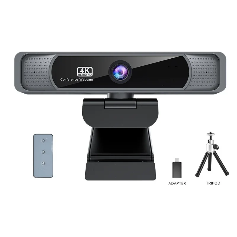 

Веб-камера HD 4K с углом обзора 120 °, с микрофоном и пультом дистанционного управления