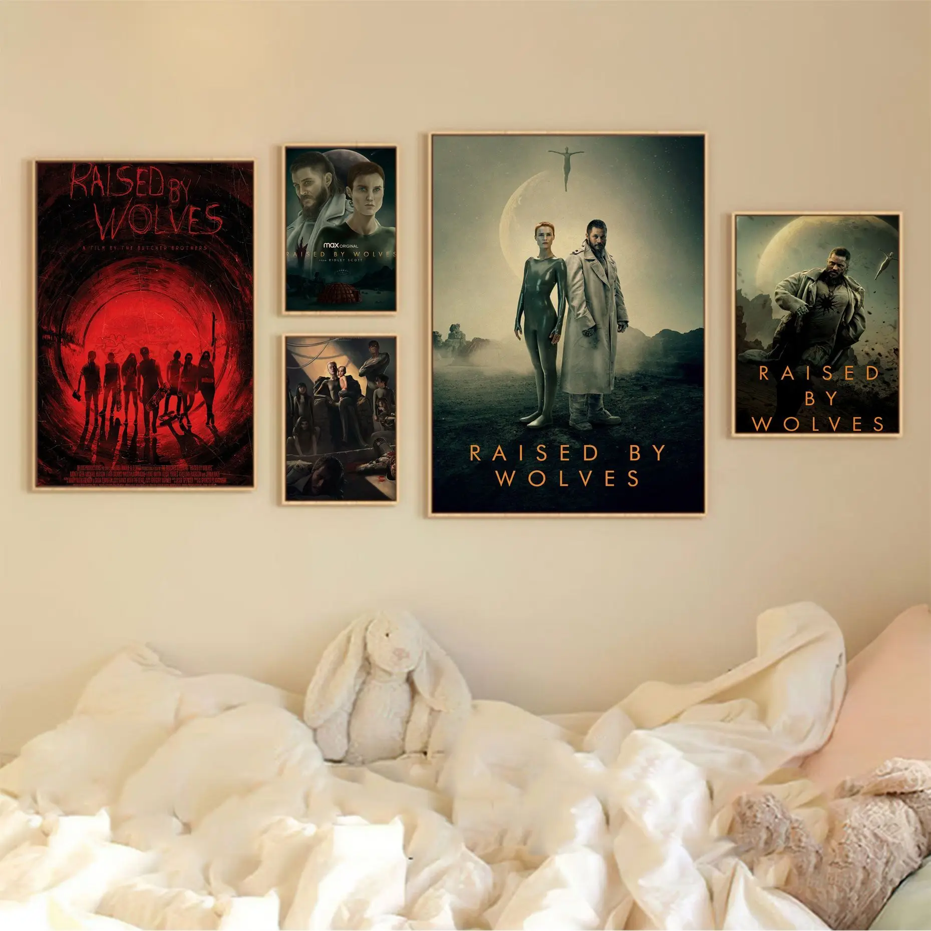 

Tv Show Raised By Wolves Vintage Posters Kraft Paper Sticker DIY Room Bar Cafe Vintage Decorative Painting