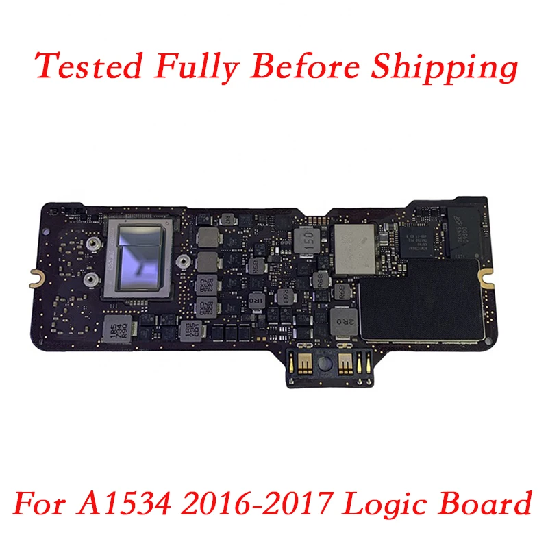 

Tested 2016 2017 12 Inch For Macboook A1534 Logic Board 820-00244 820-00687 Intel Core m 8GB 256G 500G Motherboard Emc 2991
