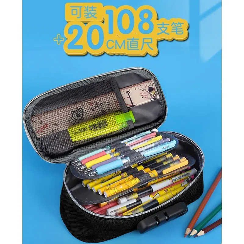 EVA No. 1 Футляр для карандашей мальчиков с кодовым замком Neon Genesis Evangelion канцелярская