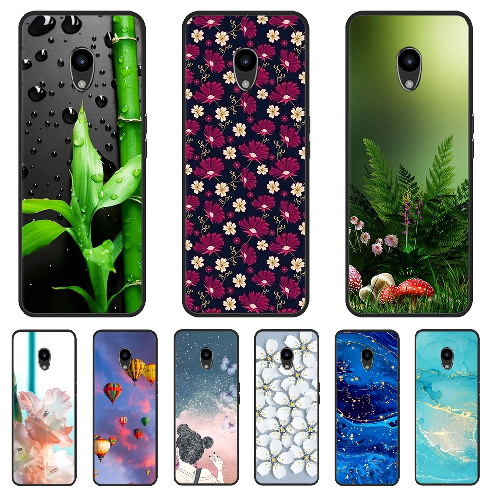 Фото Для Qin F21 Pro Чехол Ginkgo Leaf Marble Daisy Черный Чехлы Для Xiaomi Qin F21 Pro F21Pro Чехол Силиконовый Задний Бампер QinF21Pro 2,8