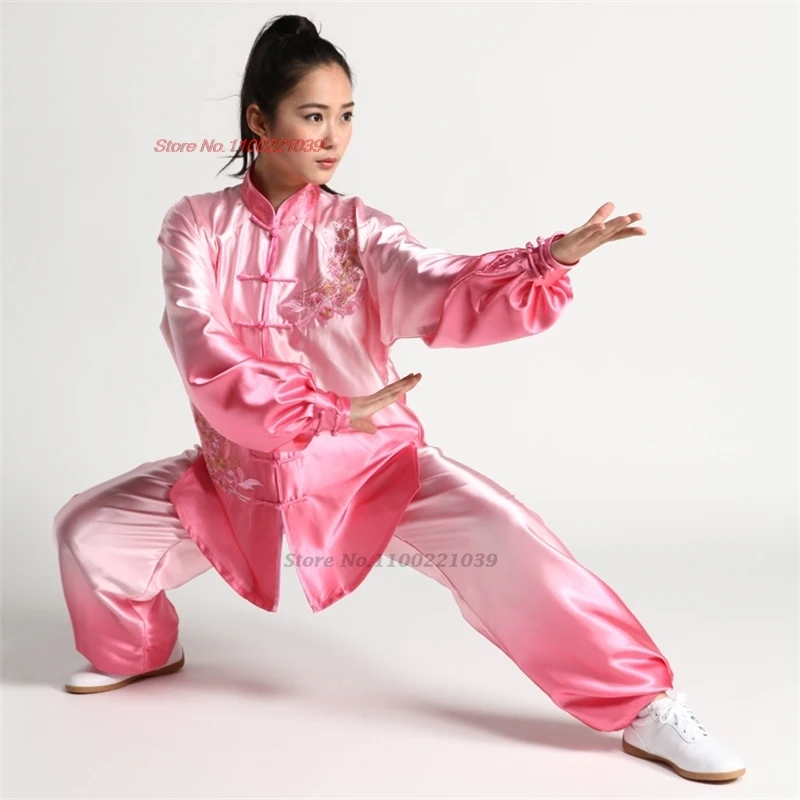 2025 китайский тай-чи ушу кунг-фу боевые искусства вин-ун костюм градиент цвета