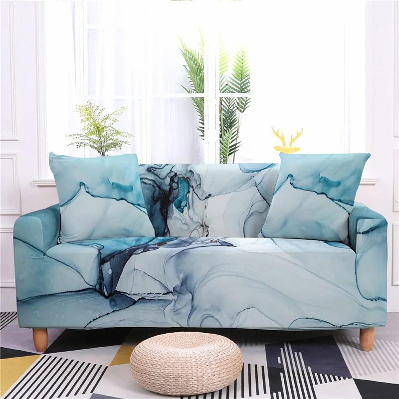 

Small Fresh Sofa Cover Stretch Spandex Chinese Style Home Decor Printing Sofa Cover Living Room Cushion Cover All Inclusive 1PC