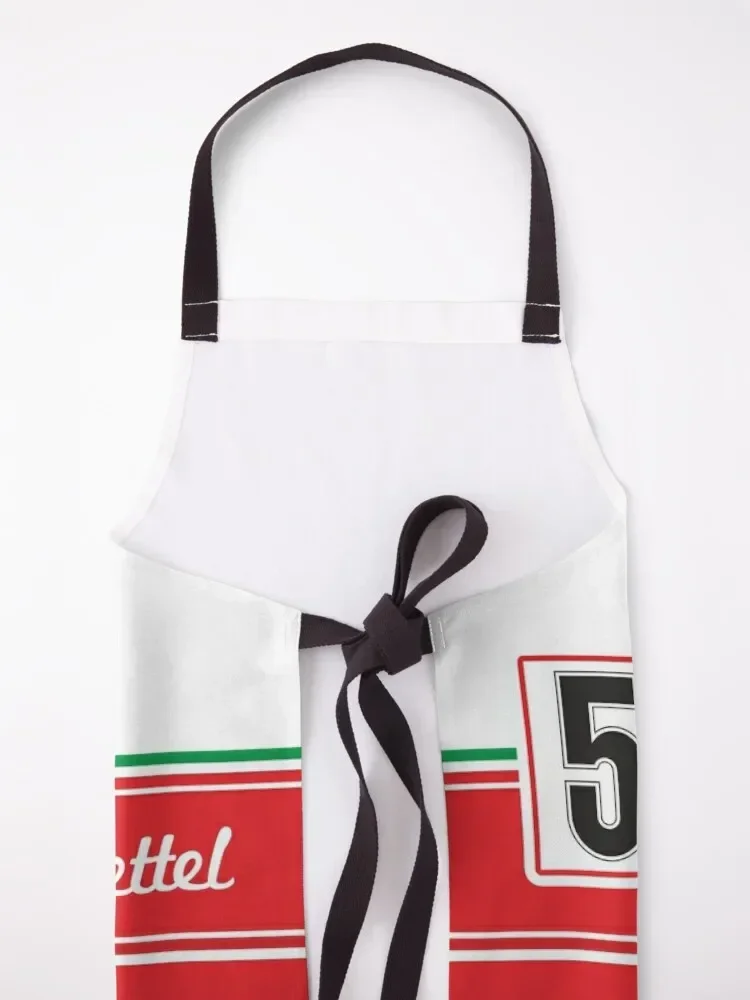 Фартук Sebastian Vettel 5 ретро F1 тканевый фартук с отделкой рождественский подарок