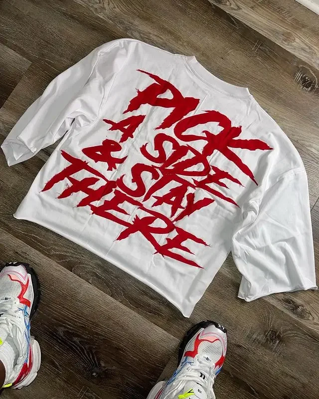 Футболка Y2K в стиле Харадзюку для мужчин и женщин хлопковая рубашка с графическим