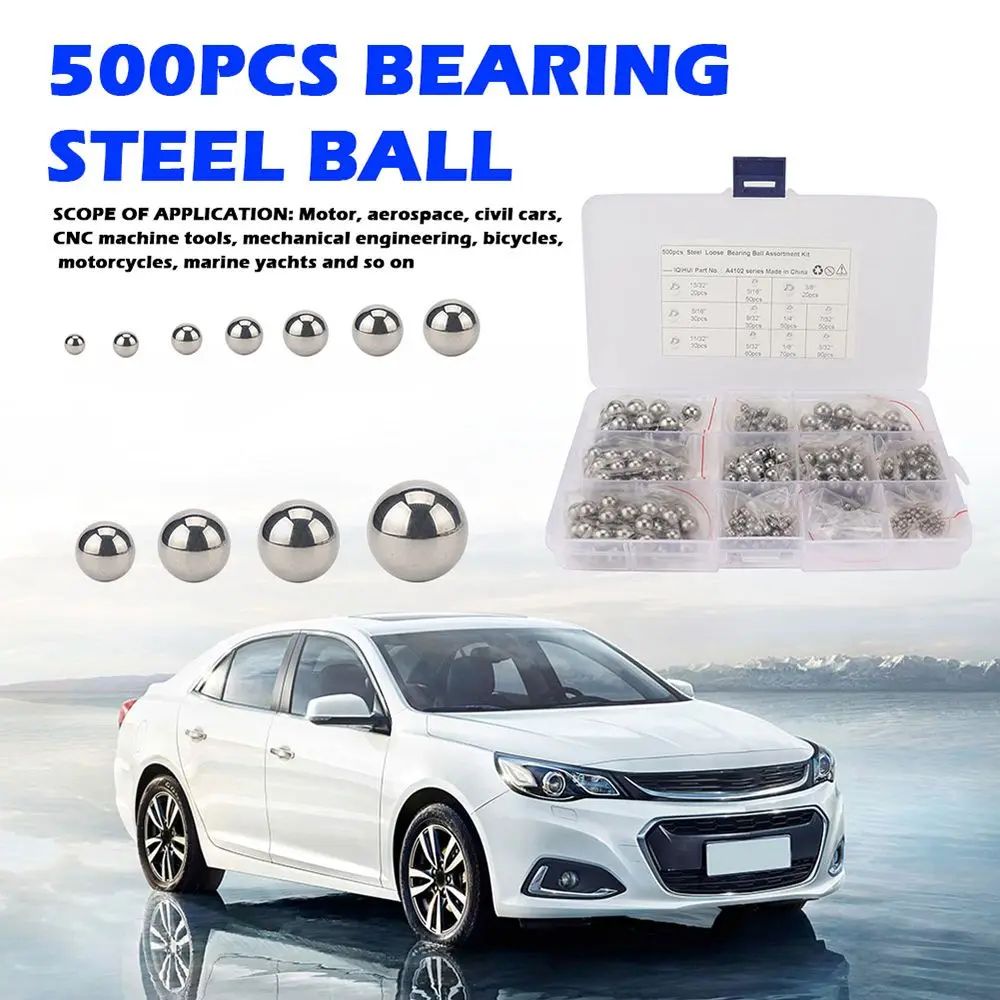 

500pcs G25 Precision Chrome High Precision Balls Steel Bearing Ball Auto Wheel Bearings Ball with Box