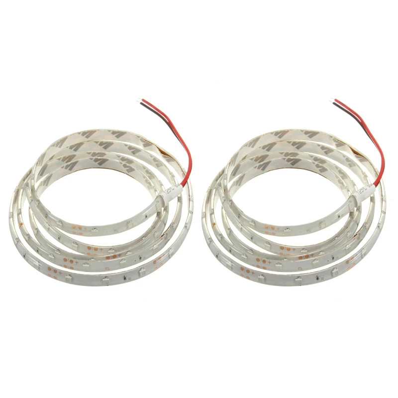 

2X 1M 60-3528 SMD Waterproof LED Light Strip DC12V (Red)