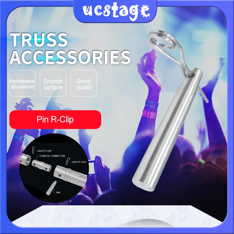 

Предохранительный зажим R-clip с булавкой для закрепления соединителя, Алюминиевый зажим, высококачественные сценические аксессуары