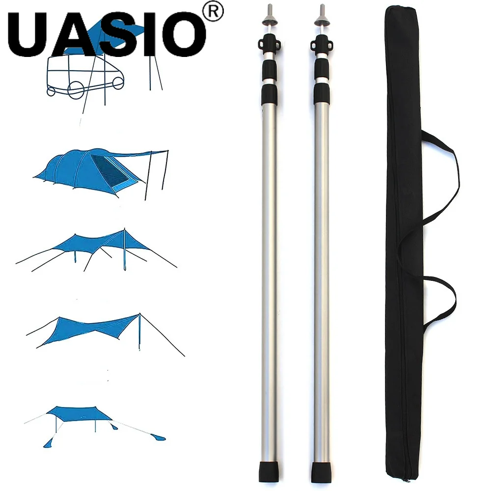 

Aluminum Alloy Portable Lightweight Camping Tent Pole Tent Supporting Rod Outdoor Camping Canopy Awning Frames Accessory 2.3m
