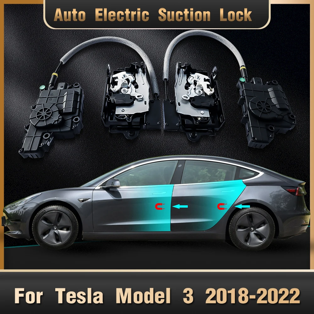 

Для Tesla Model 3 Model Y Model S 2017 2018 2019 2020 аксессуары электрическая всасывающая дверная ручка закрывает умный всасывающий замок
