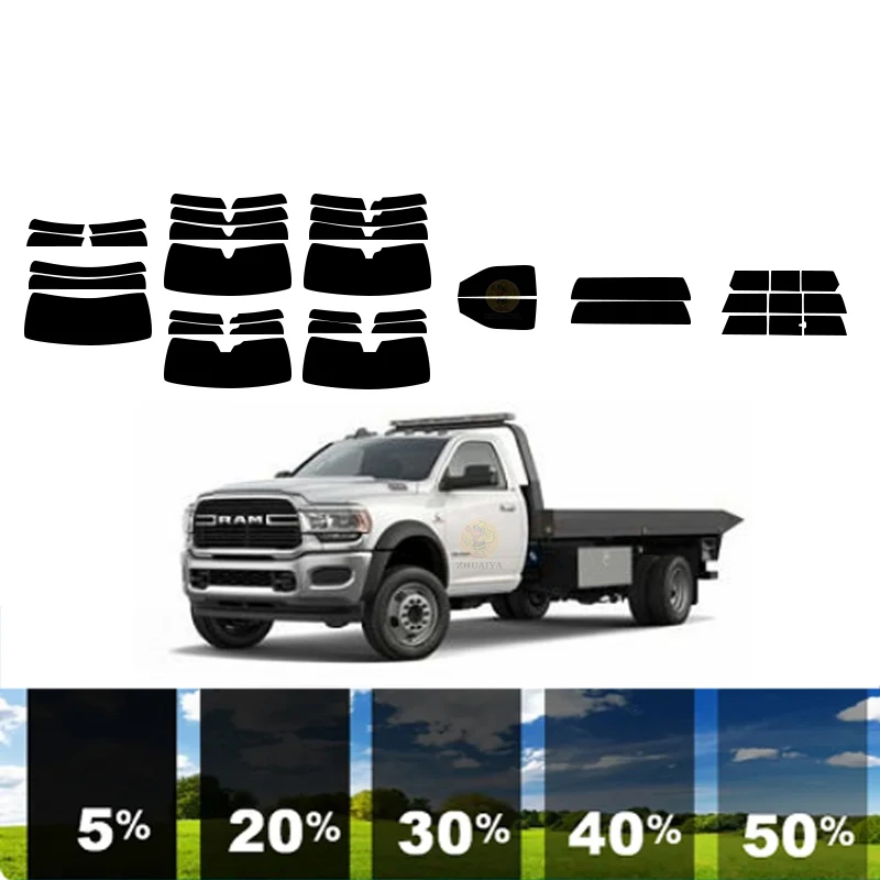 Предварительно вырезанная съемная тонировочная пленка для окон автомобиля 100%