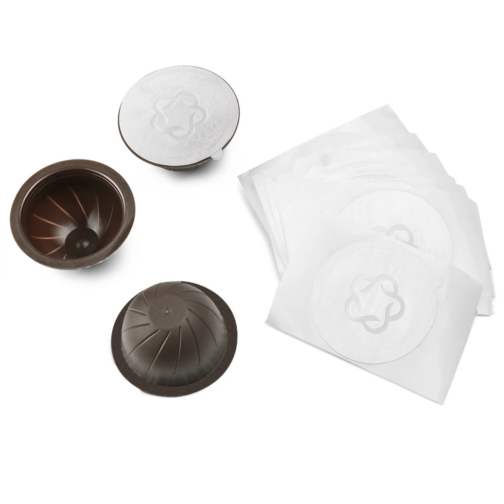 

Одноразовые многоразовые капсулы для кофейных фильтров, чашки для кофейных капсул Nespresso Vertuo, алюминиевая фольга 120