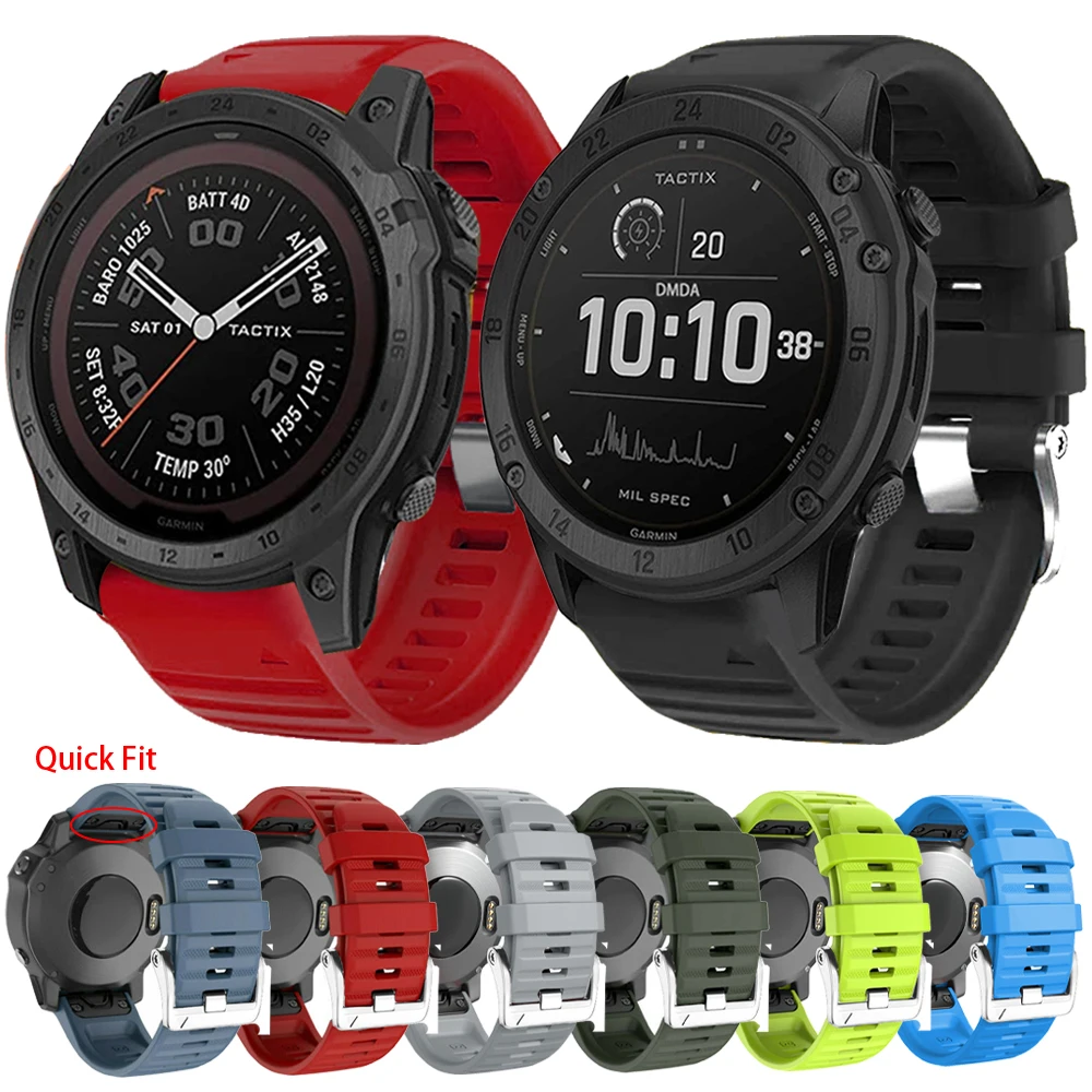 

Ремешок быстросъемный силиконовый для смарт-часов, 22 мм, 26 мм