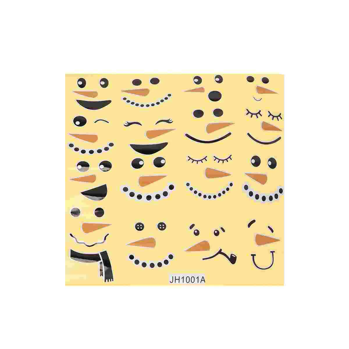 

Magnet Sticker Snowman Wall Stickers Winter Stickers Winter Wall Decal Winter Window Decals Snowman Sticker Clings Face