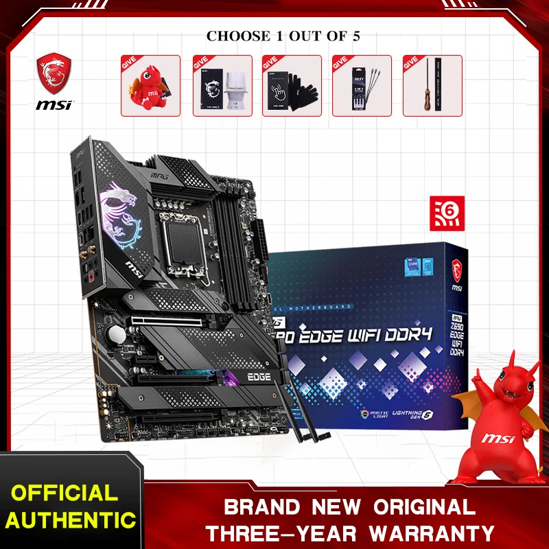 

Материнская плата MSI MPG Z690 EDGE WIFI DDR4, 128 ГБ