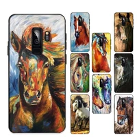 yndfcnb horse art painting phone case for samsung s20 lite s21 s10 s9 plus for redmi note8 9pro for huawei y6 cover