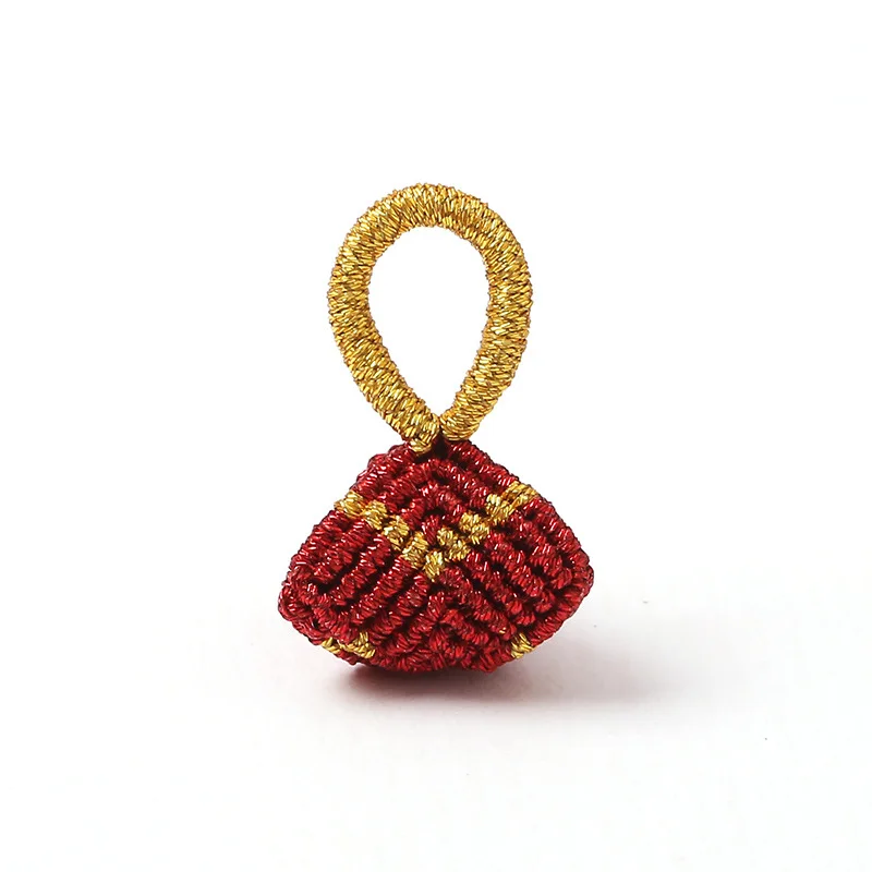 

Ji Rope Festival Dumplings Accessory Wearable Hand Rope Bracelets Peach Orange Charm Non-Foreign Heritage Culture Handmade