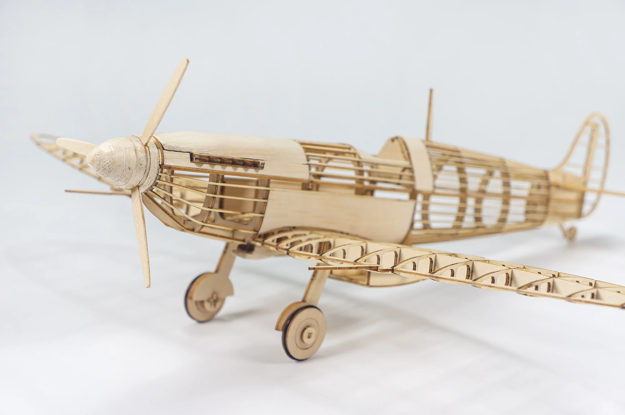 Бесплатная доставка 3D Пазлы VX18 Spiitfire Fighter статическая деревянная модель дисплея