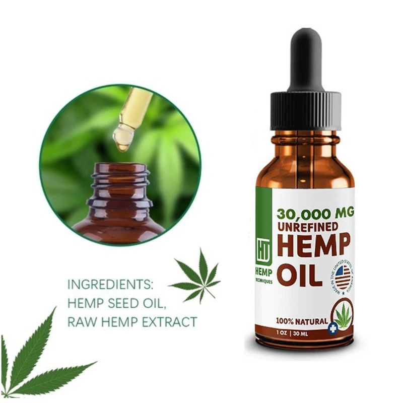 

20ML Hemp Seed Essential Oil Nature High Purity CBD Inside for Relief Shoulder Back Pain Insomnia Relieve Stress Massage Oil