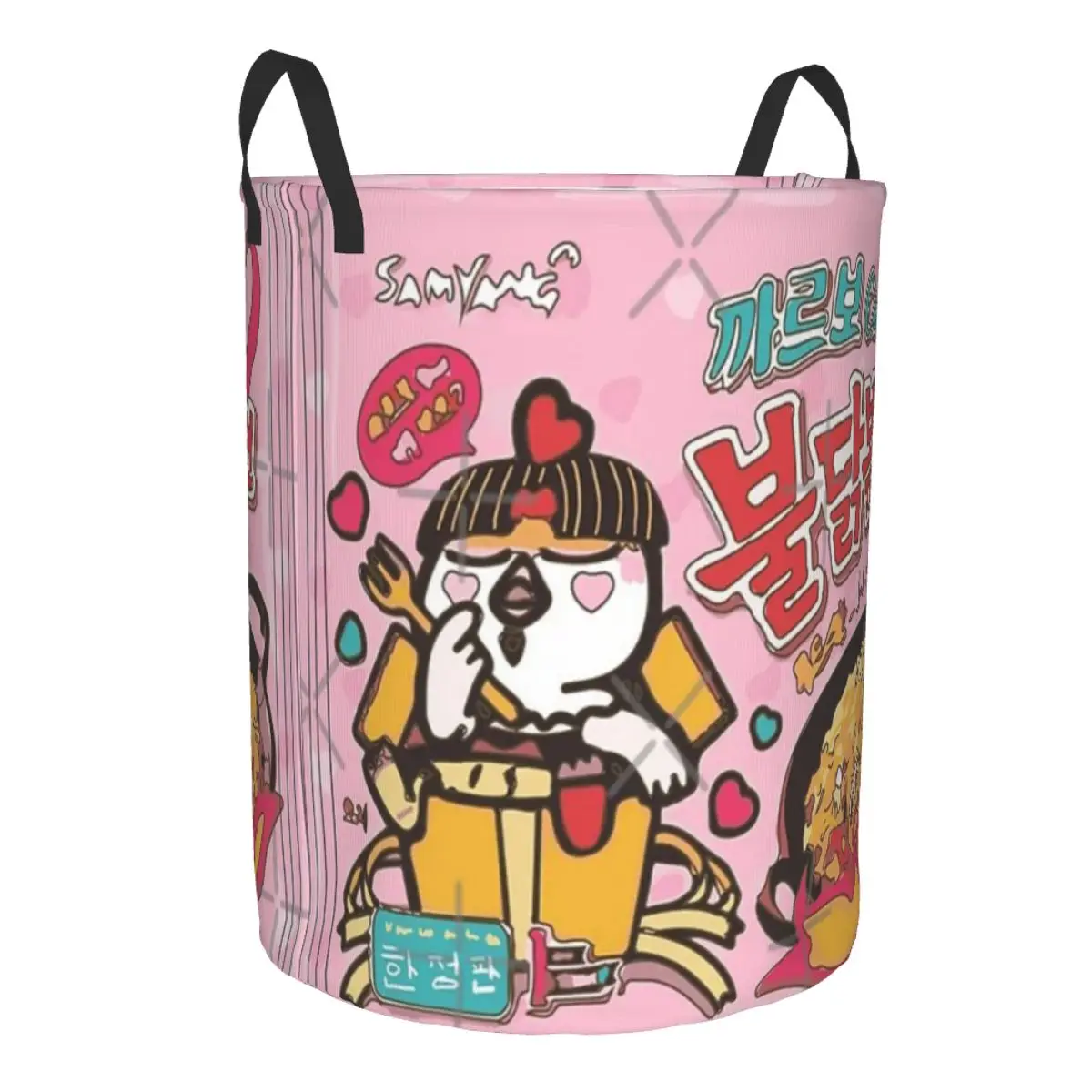 Круглая корзина Samyang Carbonara для хранения водонепроницаемые игрушки в гостиной