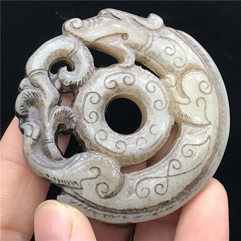 Старые предметы: защитные Штаты Гао Лао сяюй двусторонняя тонкая резьба