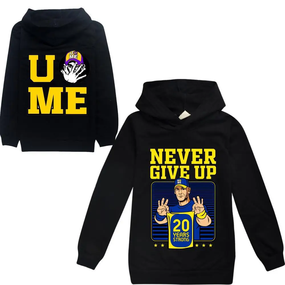 Толстовка с надписью Never Give Up 20 лет