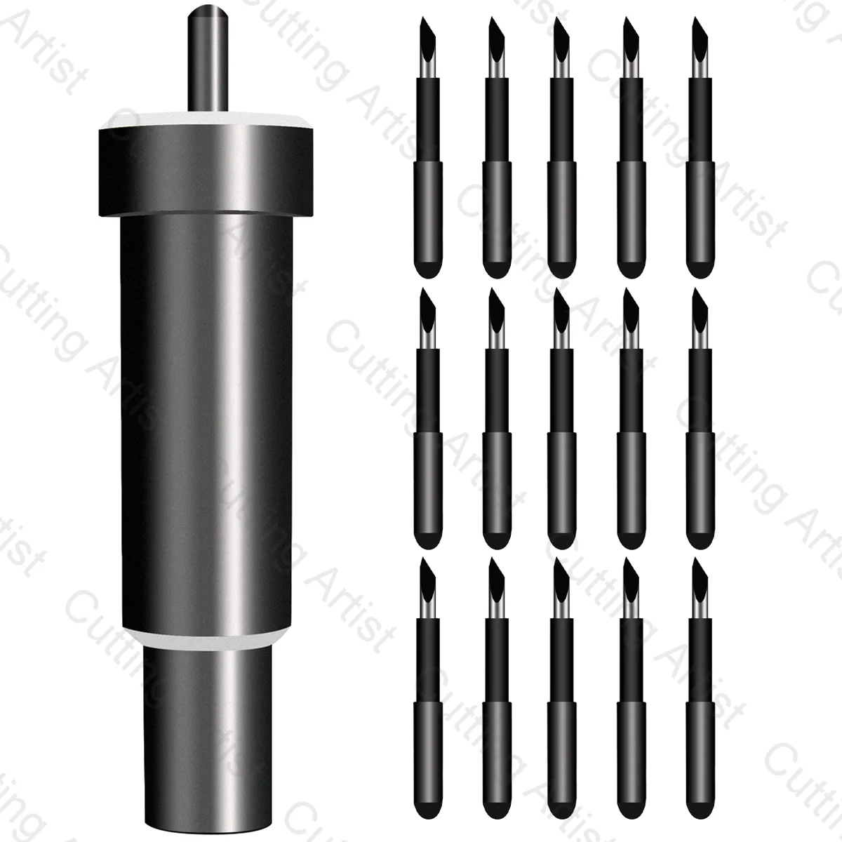 

15 шт. настоящих лезвий для глубокой резки и 1 шт. держатель инструмента для глубокого резака для Cricut Maker 4 3 Explore 3 2 Air 2, черный набор с прецизионной обработкой