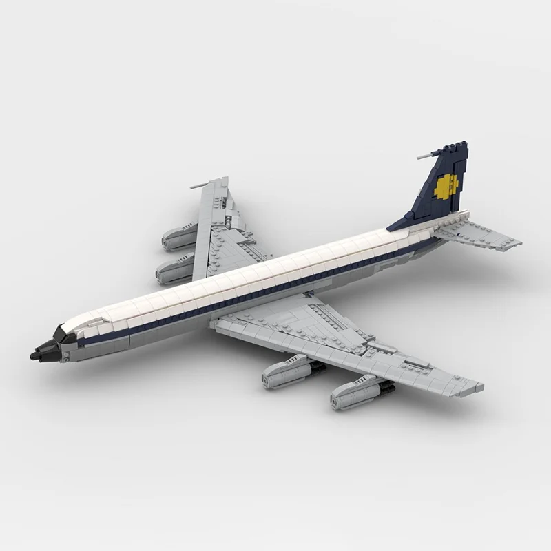 Фото Серия MOC Aviation: Модель самолета Lufthansa Ryanair Boeing 737, конструктор для самостоятельной сборки - подарок на праздники и день рождения №3