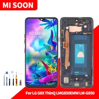 for lg g8x thinq lcd display touch screen digitizer assembly for lg g8x thinq lcd screen with frame