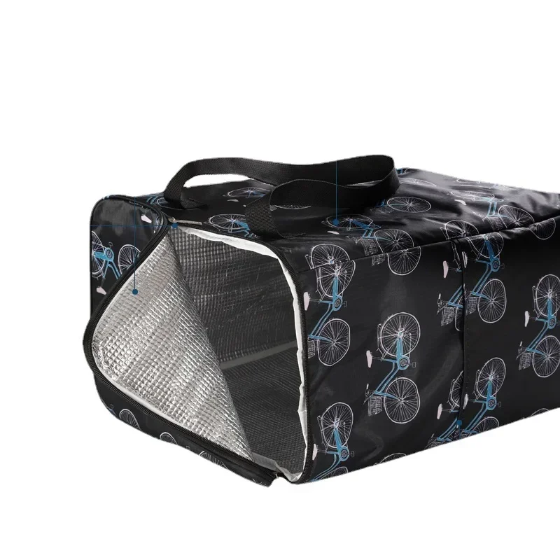 Портативная складная корзина для покупок с колесами изолированная тележка