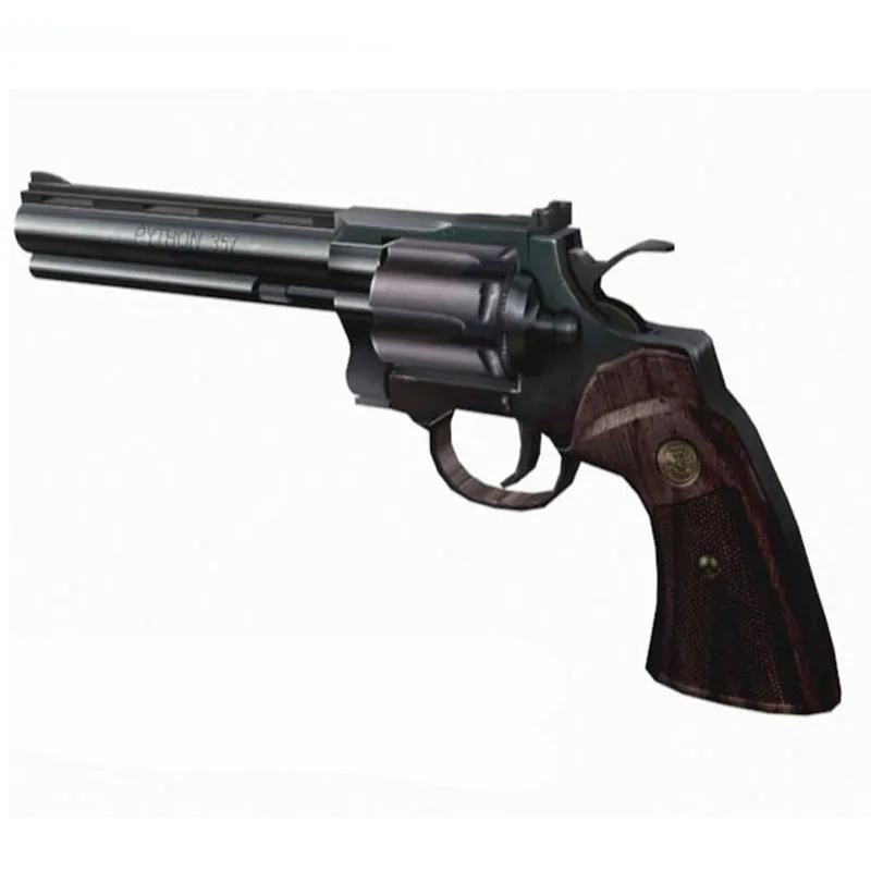 

1:1 Revolver Python Gun 3D Paper Model DIY Handmade Papercraft Toy